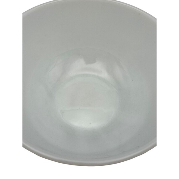Anchor Hocking Fire King 8" Milk Glass Smooth White Mixing Bowl Angled Bottom - Picture 3 of 5